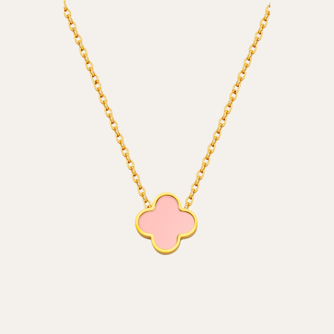 Baby Pink Clover Kette