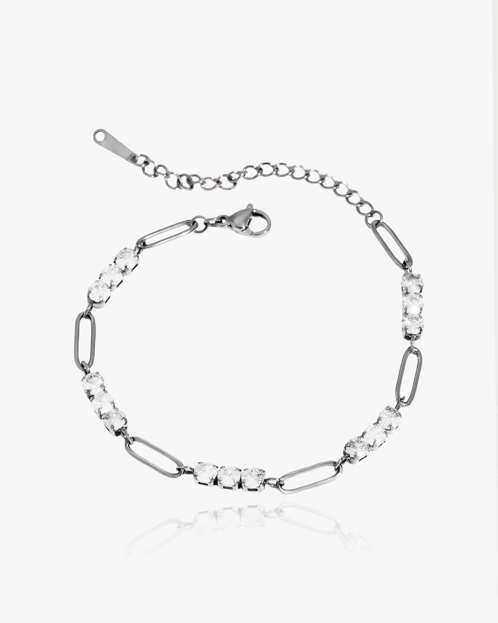 Dreifach-Edelstein-Armband