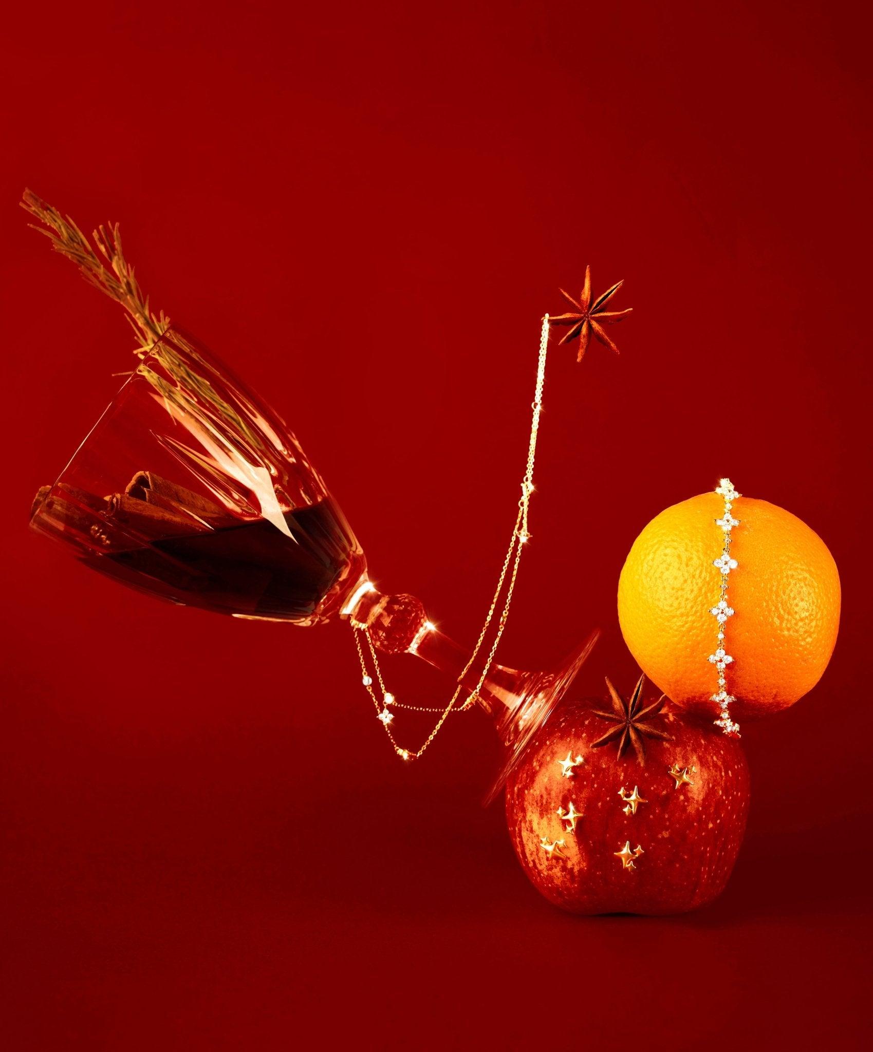 Glanzvolles Kleeblatt-Armband