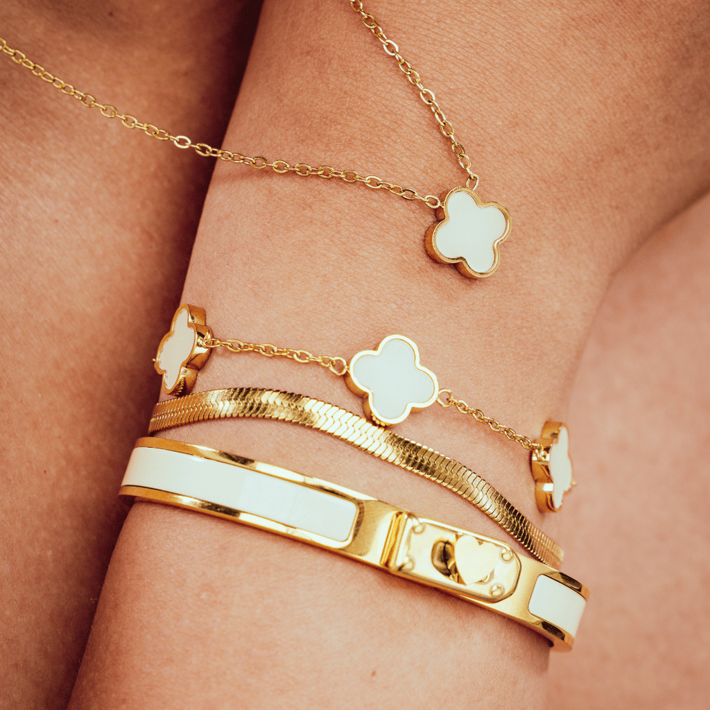 Beige Armband