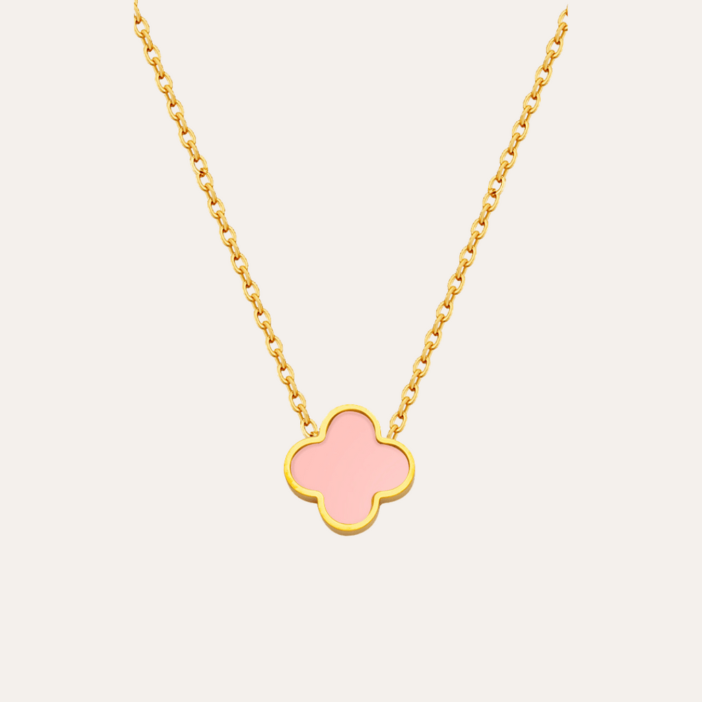 Baby Pink Clover Kette