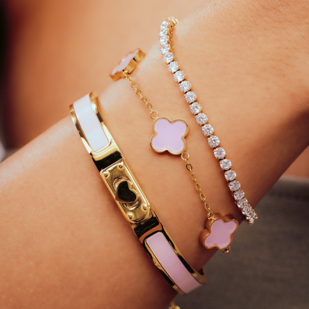 Baby Pink Clover Trio