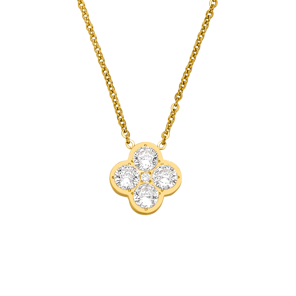 Crystal Clover Kette