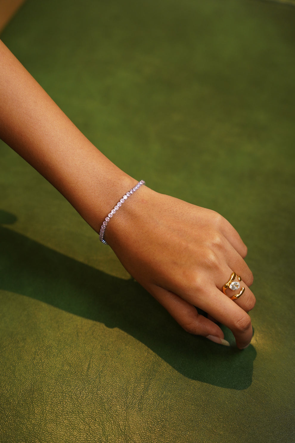 Pink Tennisarmband