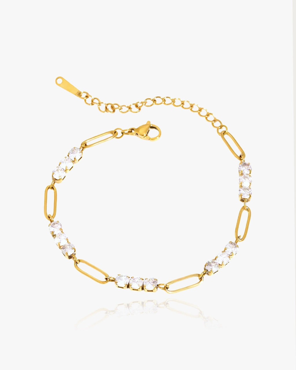 Dreifach-Edelstein-Armband