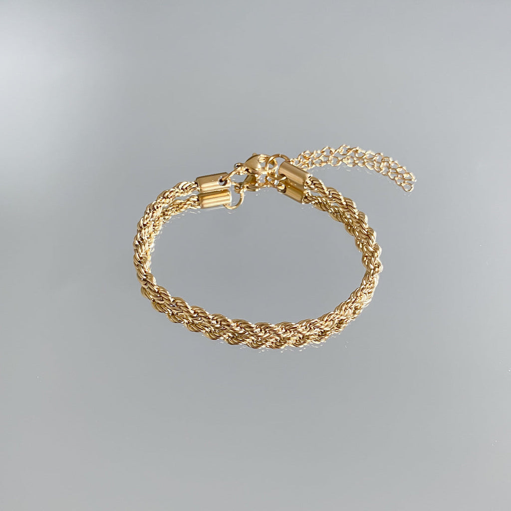 Goldene Rope Fußkette