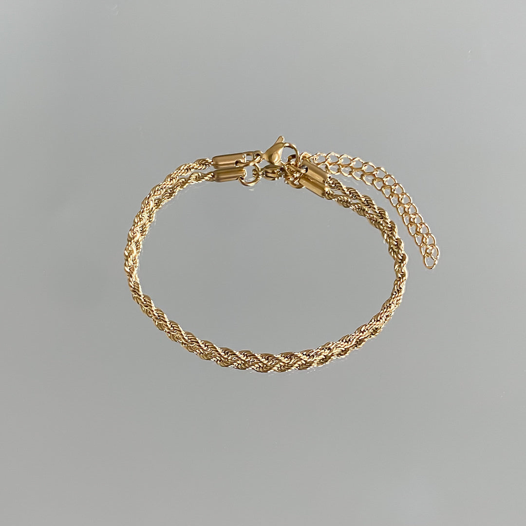 Goldene Rope Fußkette