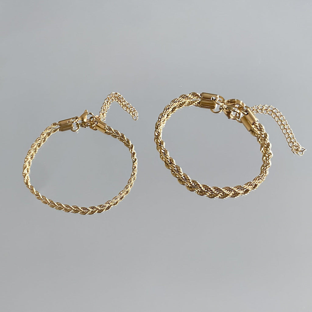 Goldene Rope Fußkette