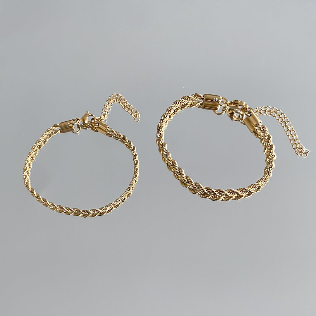 Goldene Rope Fußkette