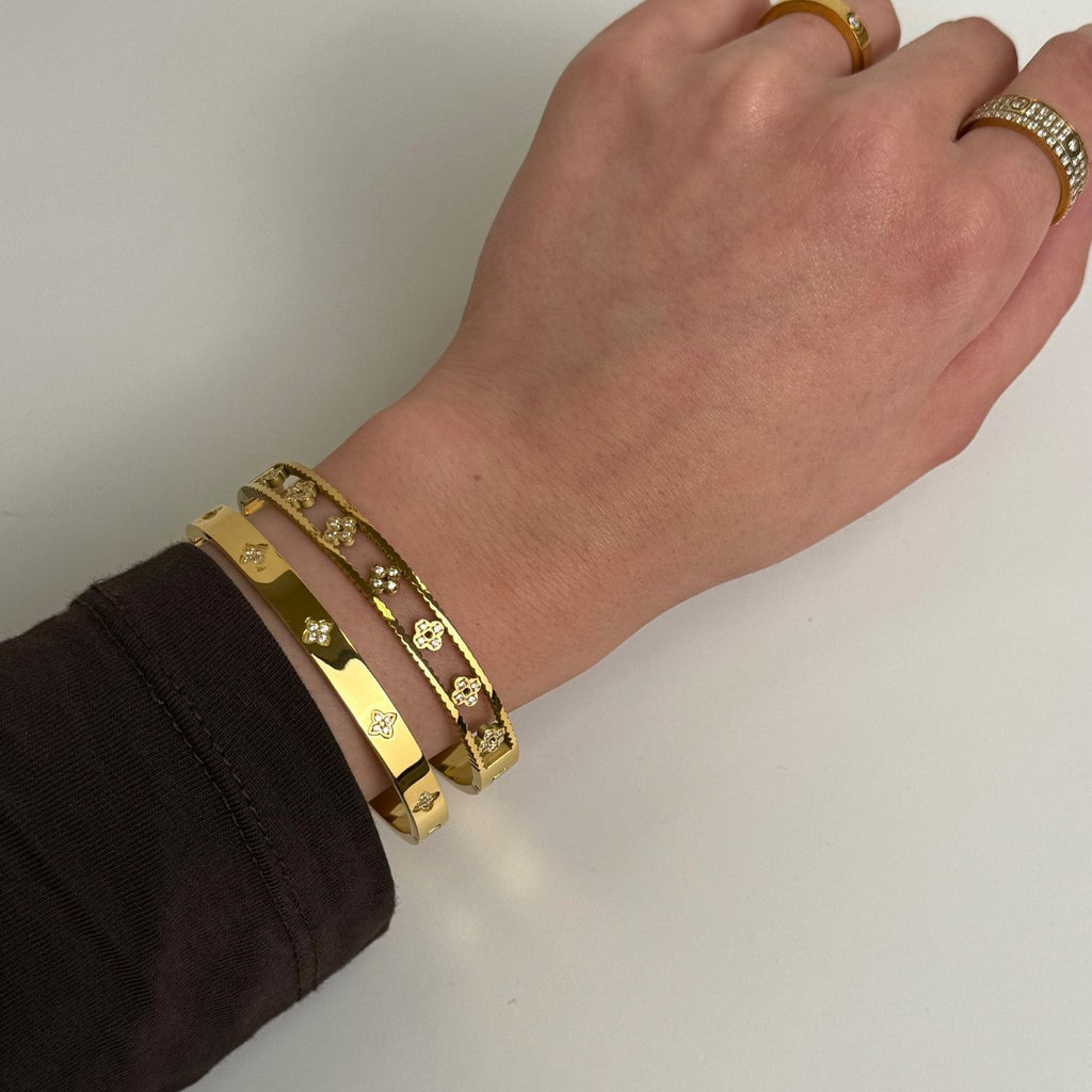 Clover Stone Armreif