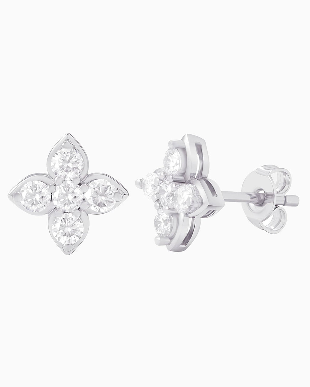 Moissanite Jasmine Studs