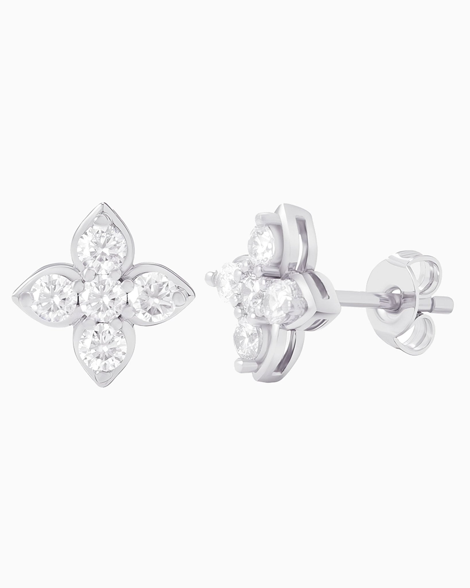 Moissanite Jasmine Studs