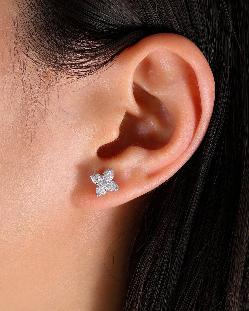 Moissanite Jasmine Studs