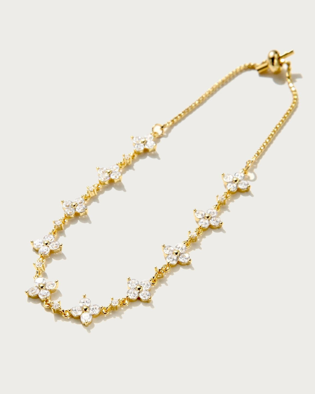 Glanzvolles Kleeblatt-Armband