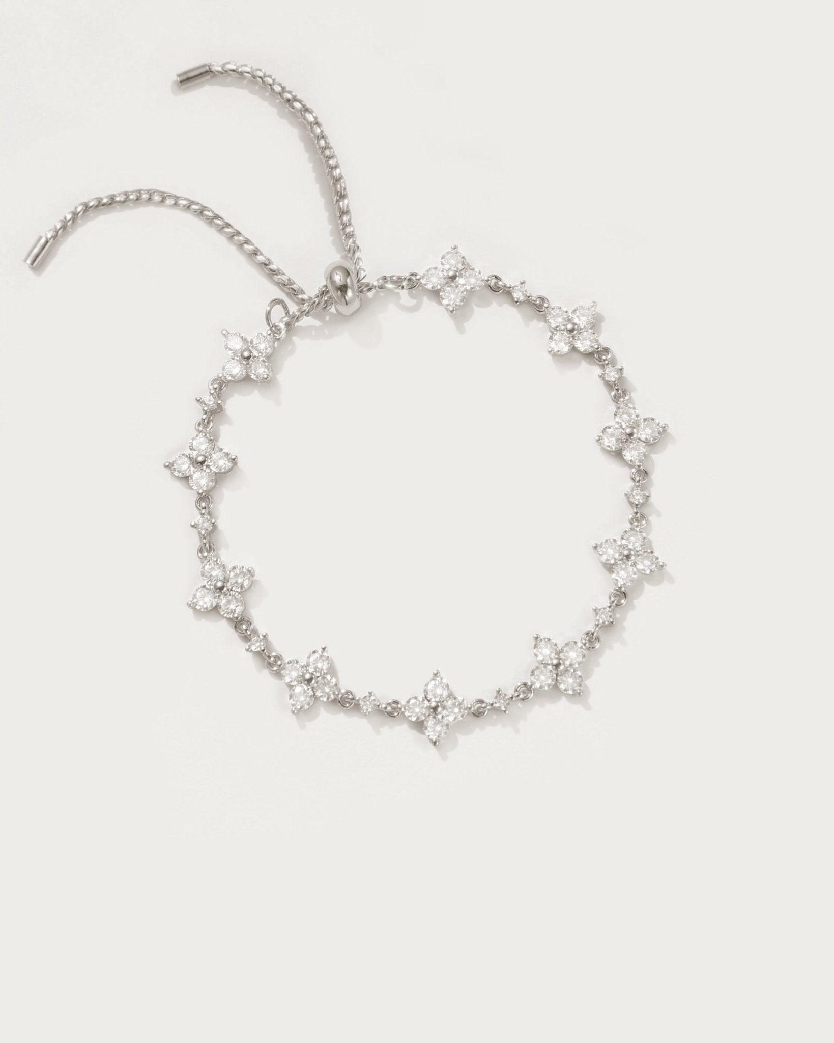Glanzvolles Kleeblatt-Armband